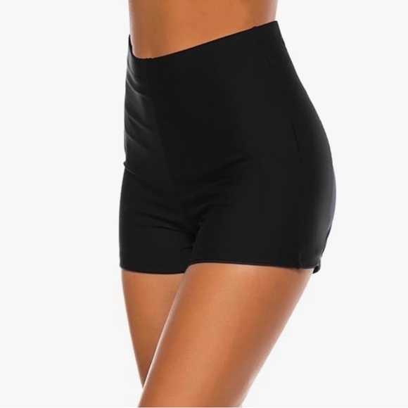 Tournesol Swim Shorts High Waisted Bathing Suit Bottoms Swimsuit Boy Shorts - Picture 3 of 12